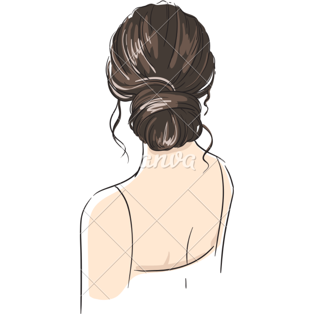 Coiffure cheveux bruns