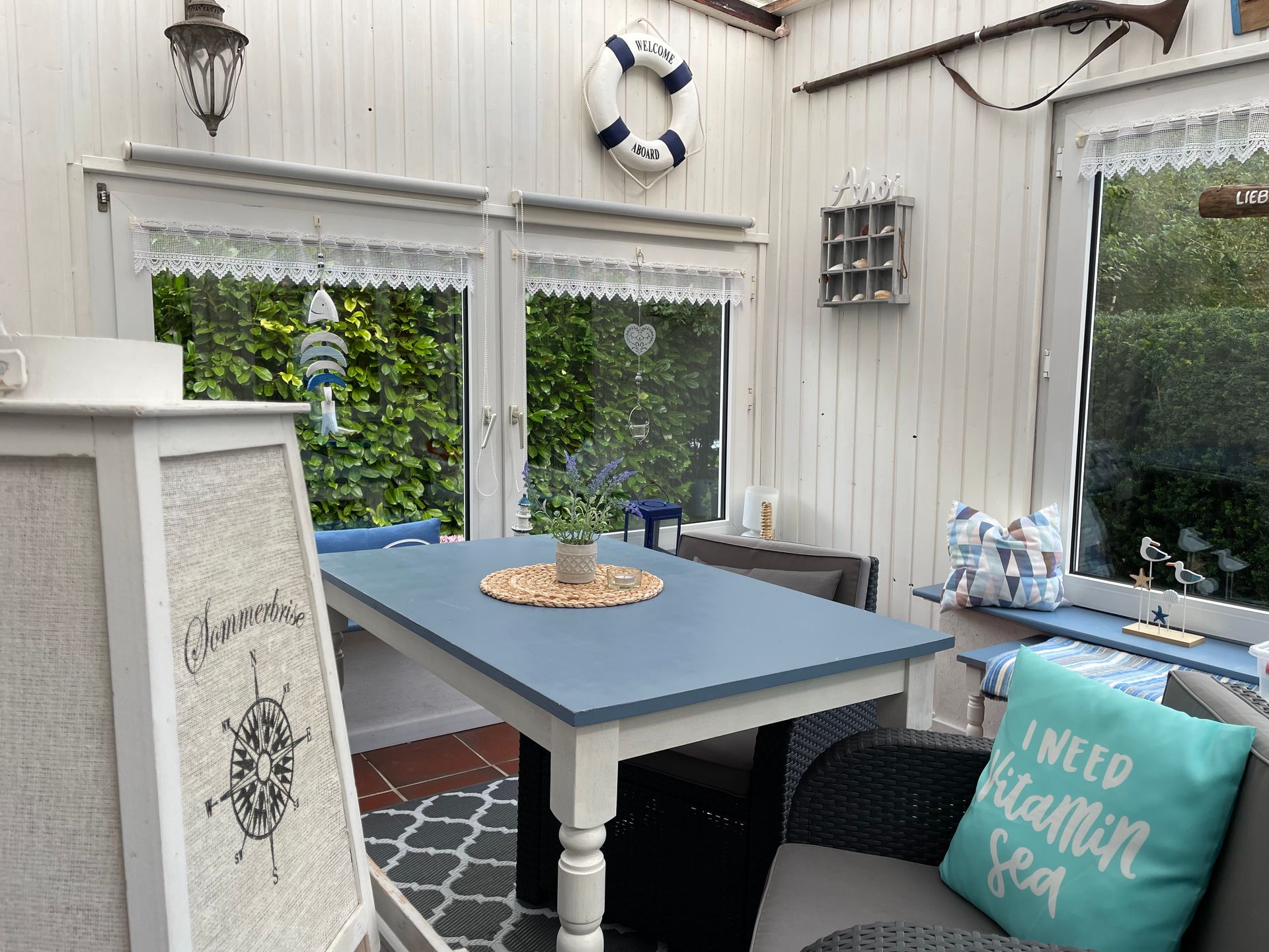 Garten und Terrasse Ferienhaus Alte Dorfschule