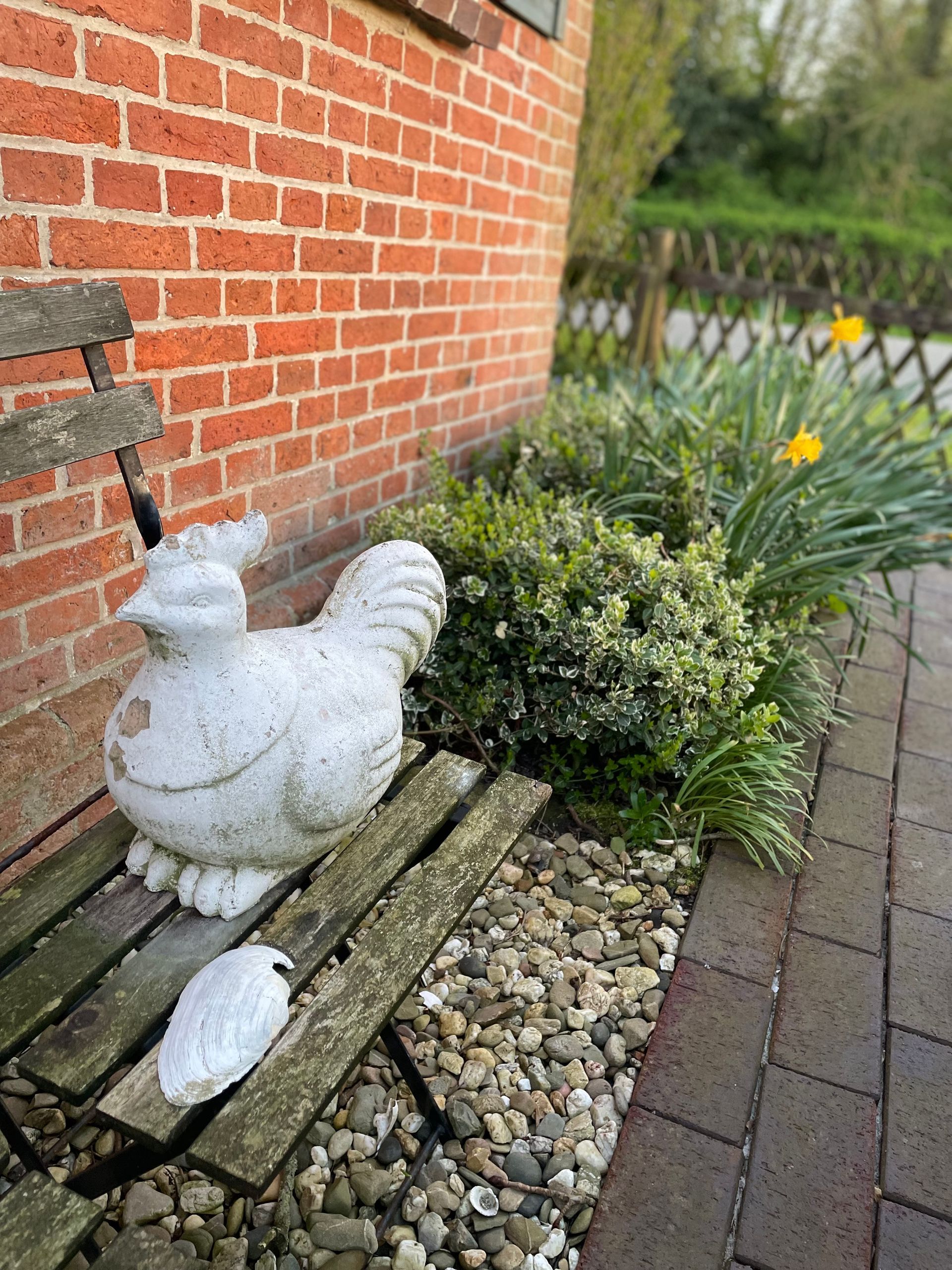Garten und Terrasse Ferienhaus Alte Dorfschule