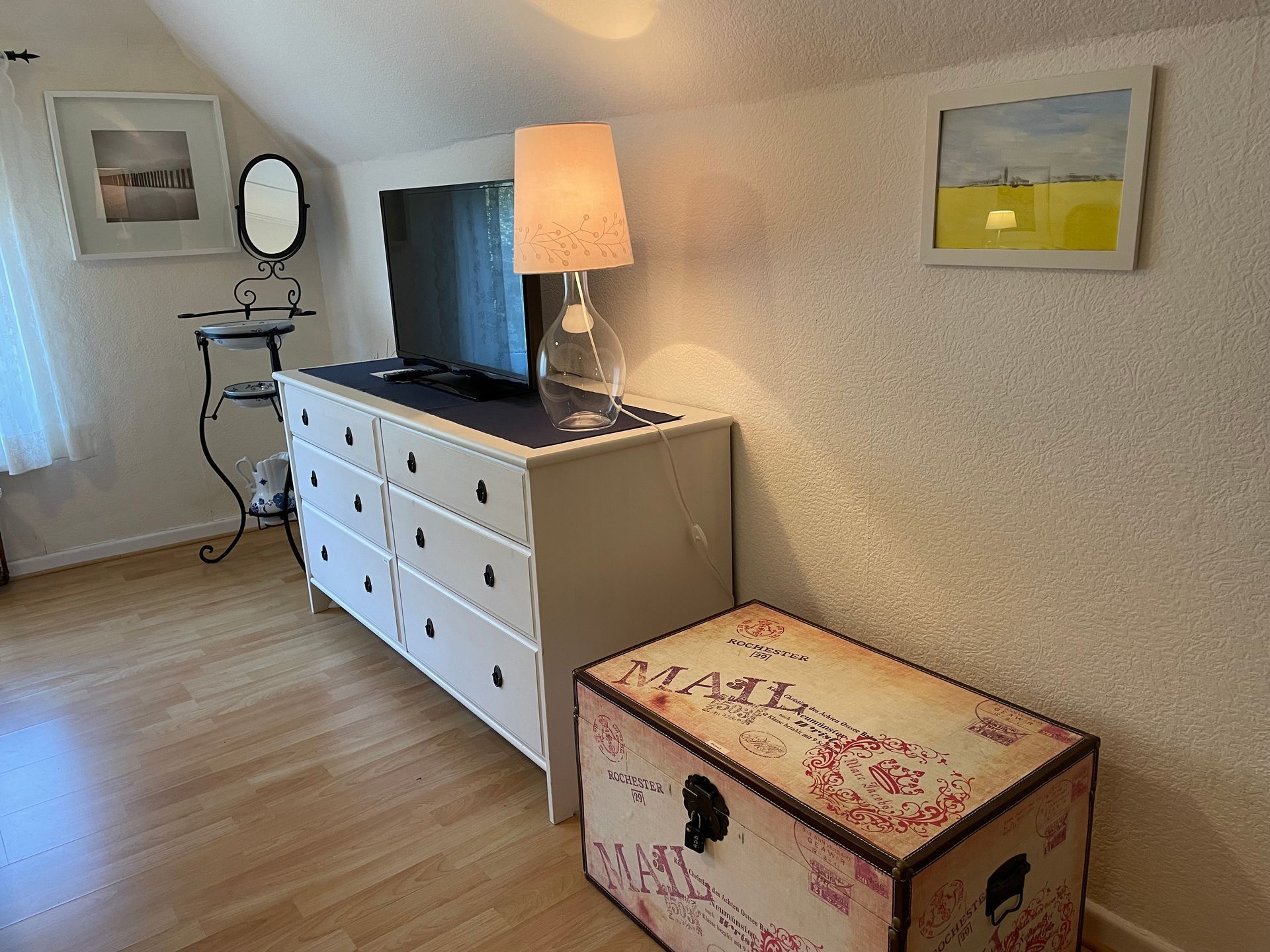 Schlafzimmer Ferienhaus Alte Dorfschule