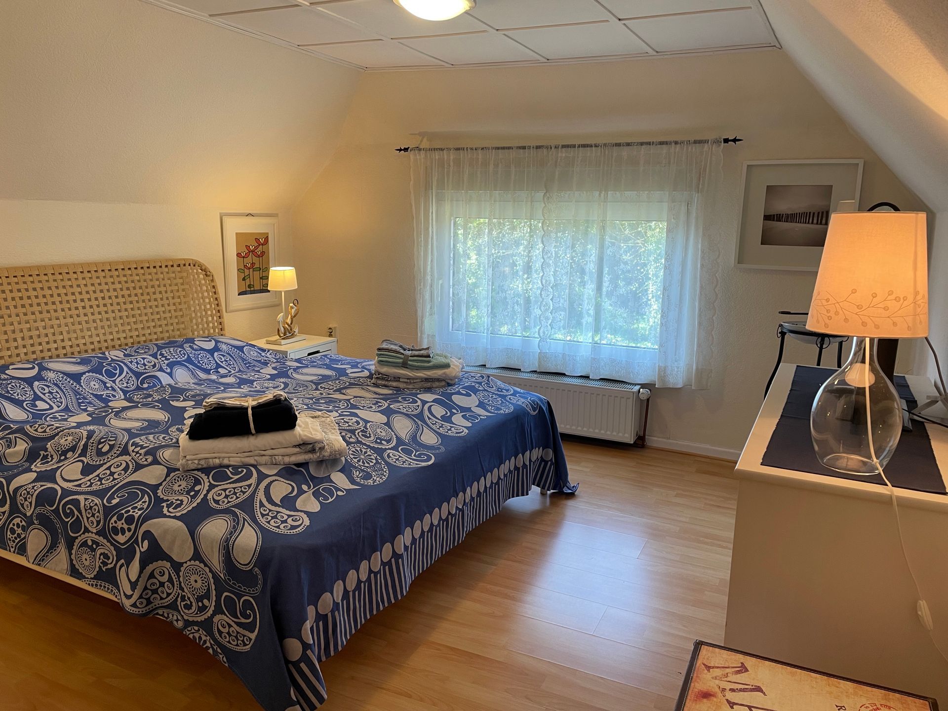 Schlafzimmer Ferienhaus Alte Dorfschule