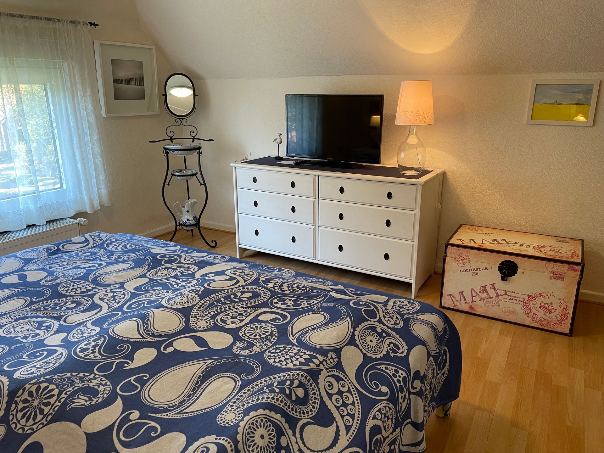 Schlafzimmer Ferienhaus Alte Dorfschule