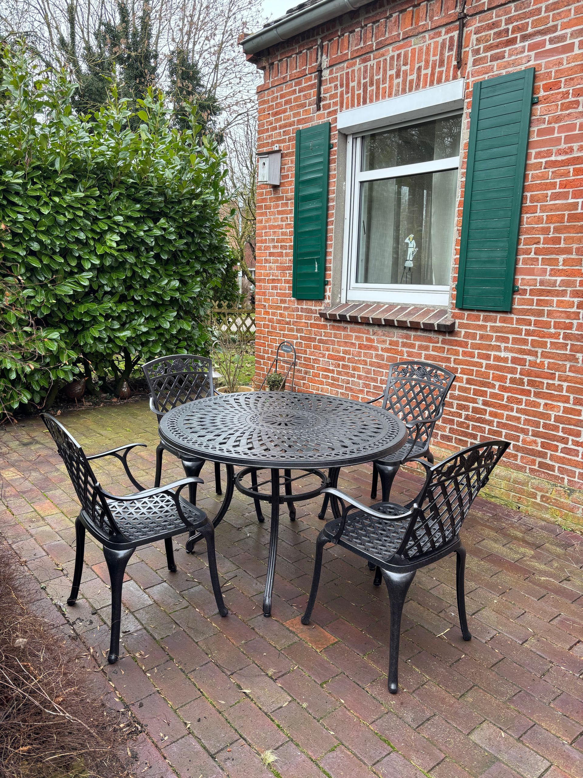 Garten und Terrasse Ferienhaus Alte Dorfschule