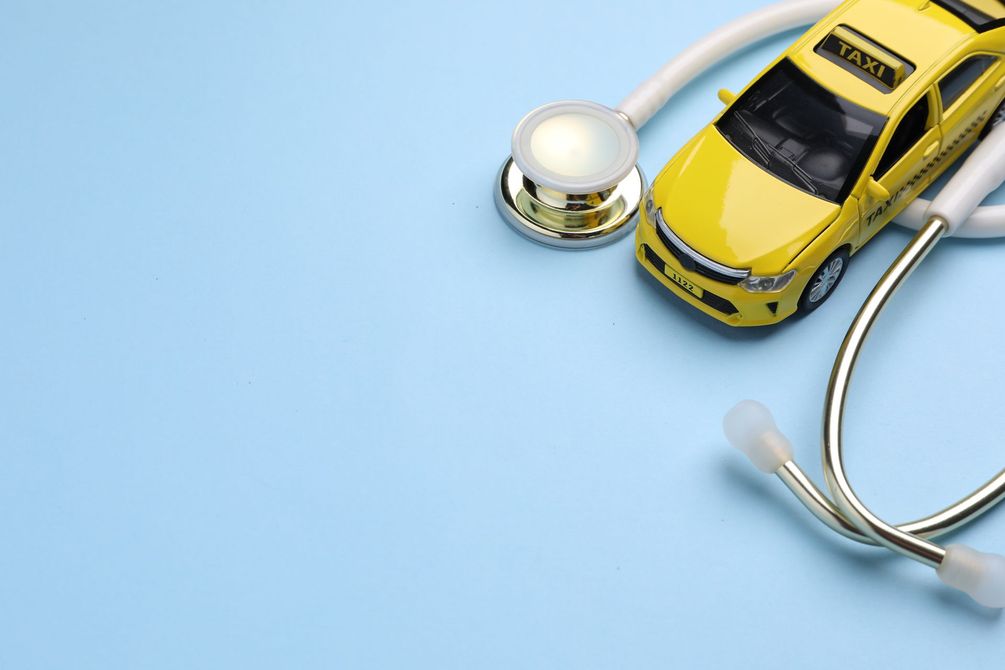Un taxi et un stéthoscope