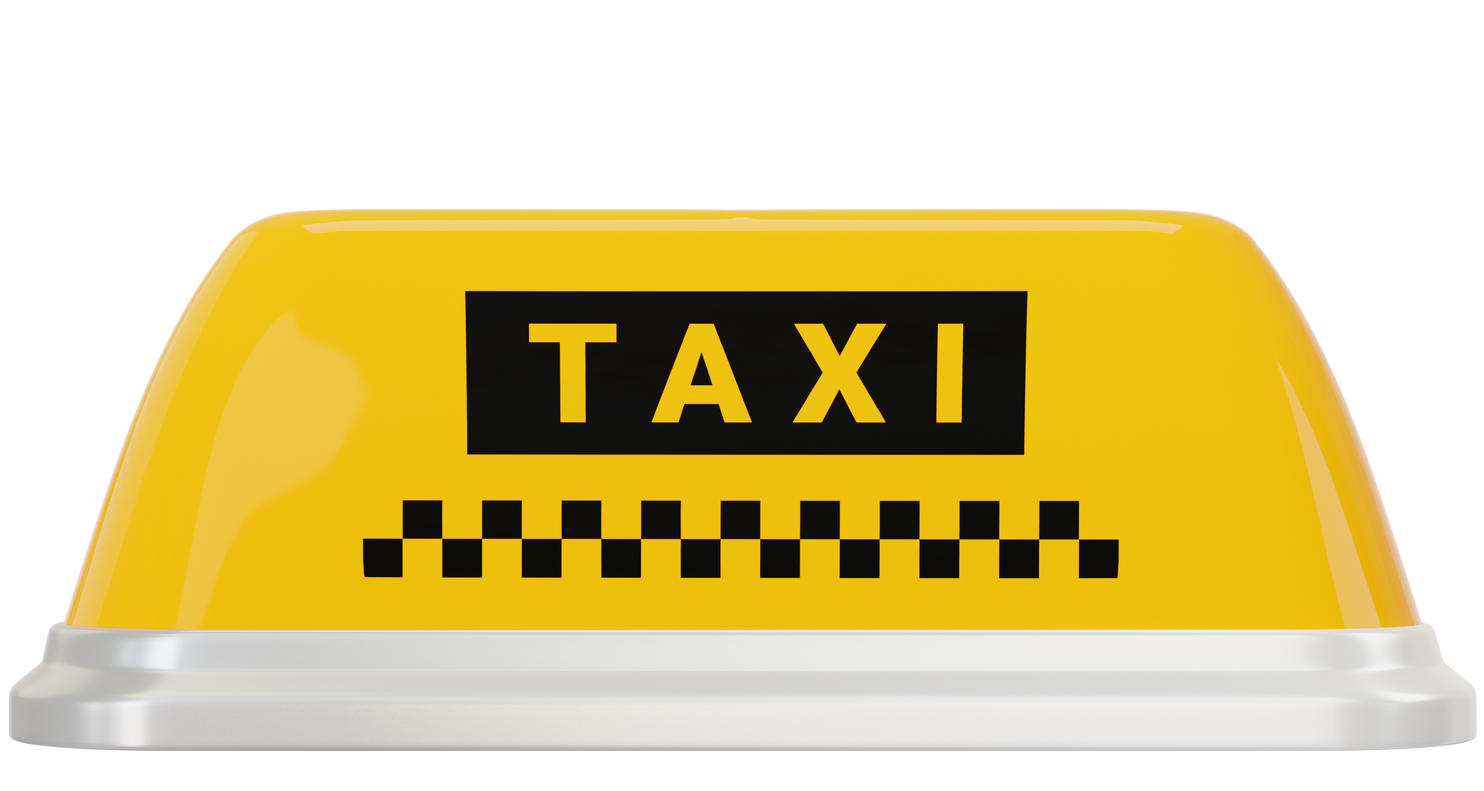 Un sigle lumineux de taxi