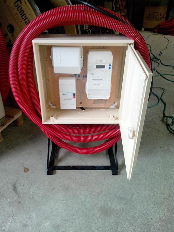 Coffret de chantier ouvert