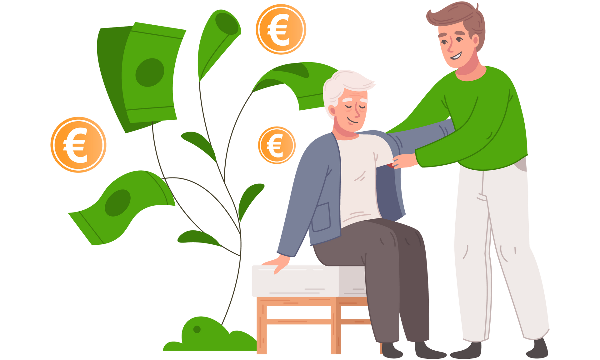 Icon kostenloser Seniorendienst für Menschen ab Pflegegrad 1