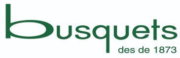 Logotipo verde de &ldquo;busquets&rdquo; con &ldquo;des de 1873&rdquo; debajo.