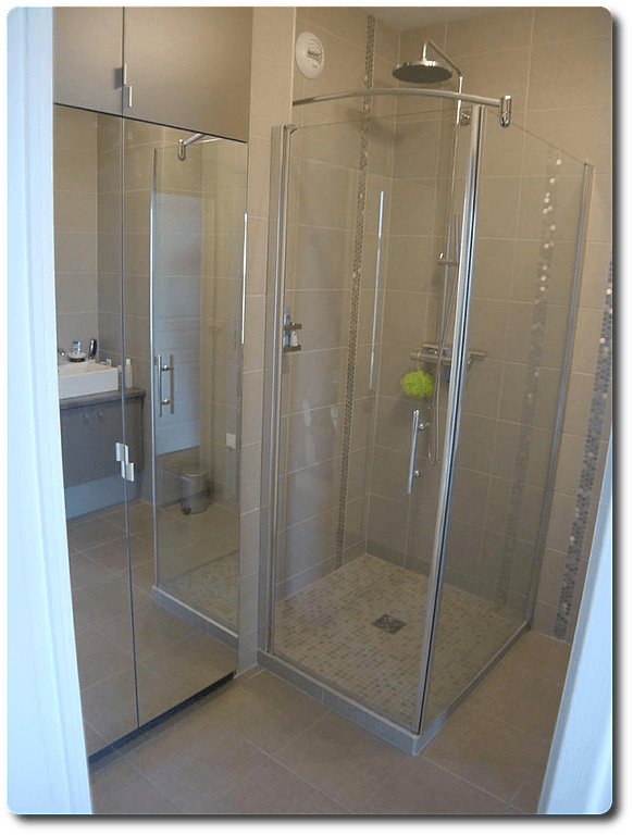 Douche cabine transparente