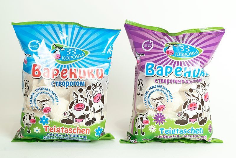 vareniki tvorog/ravioli au sérac