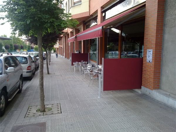 Una terraza al aire libre 