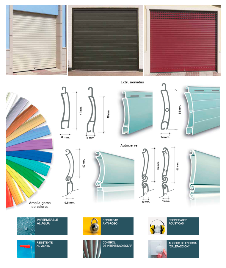 Un folleto muestra diversos tipos 