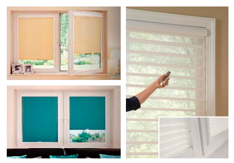 Un collage que muestra ventanas con diferentes estilos 