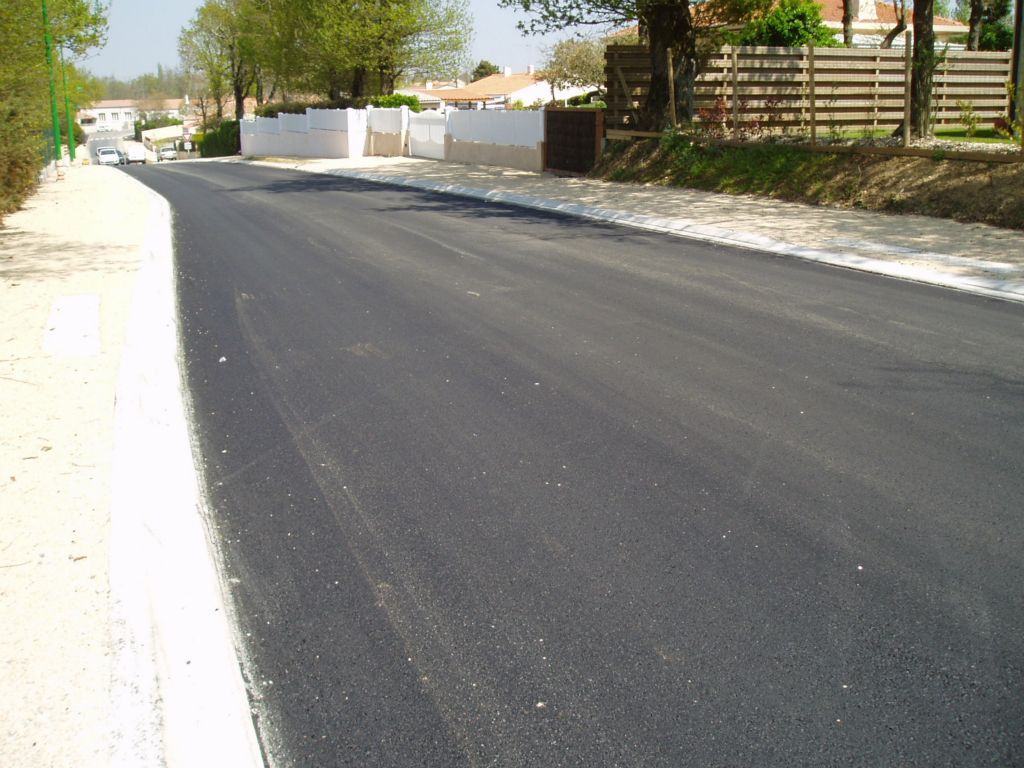 route en béton ciment