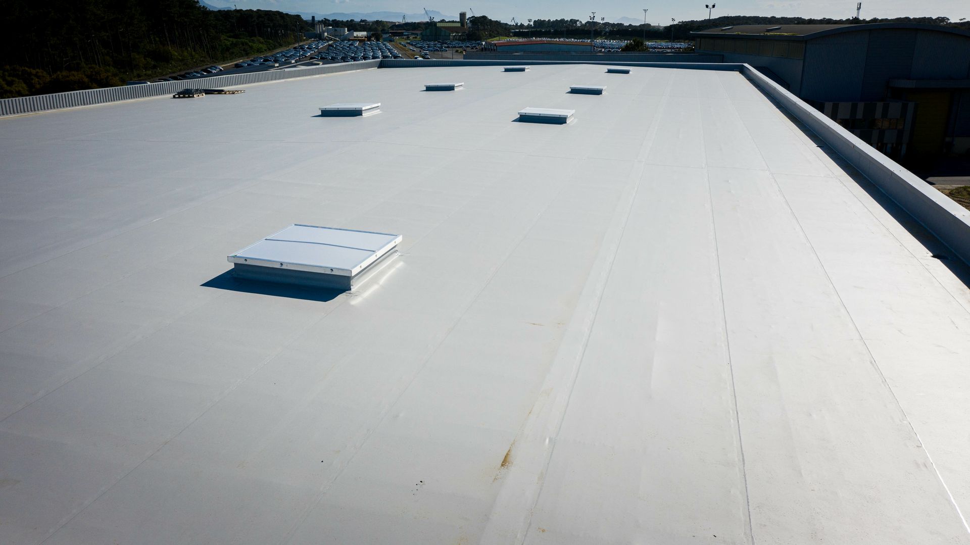 Pose de membrane en PVC