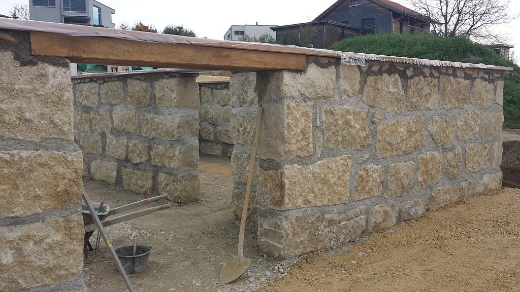 Sous-sol d'une maison en bois et paille- Costa Sàrl - Cormérod