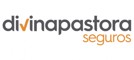 El logo de divina pastora seguros se muestra sobre un fondo blanco.