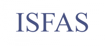 Se muestra un logotipo de isfas sobre un fondo blanco.
