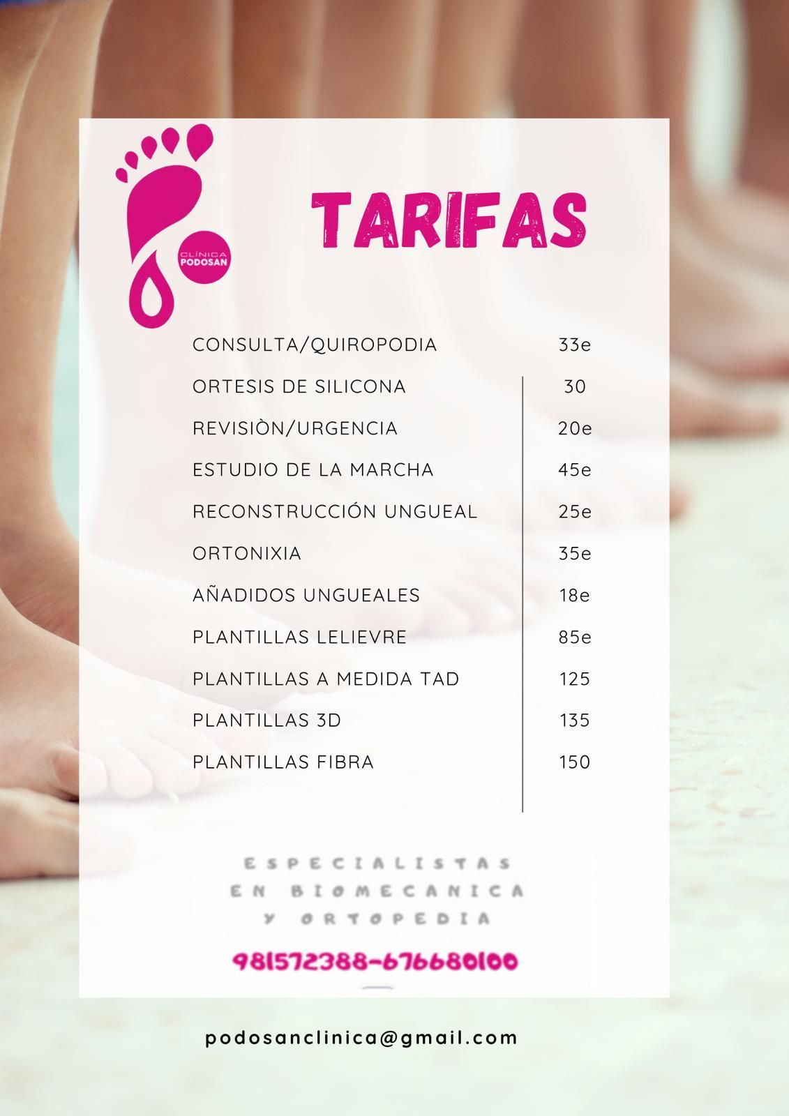 Un cartel con la imagen de un pie y la palabra