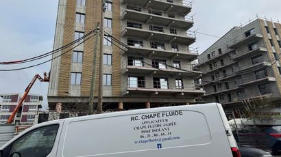 Chape fluide et poutres neuves