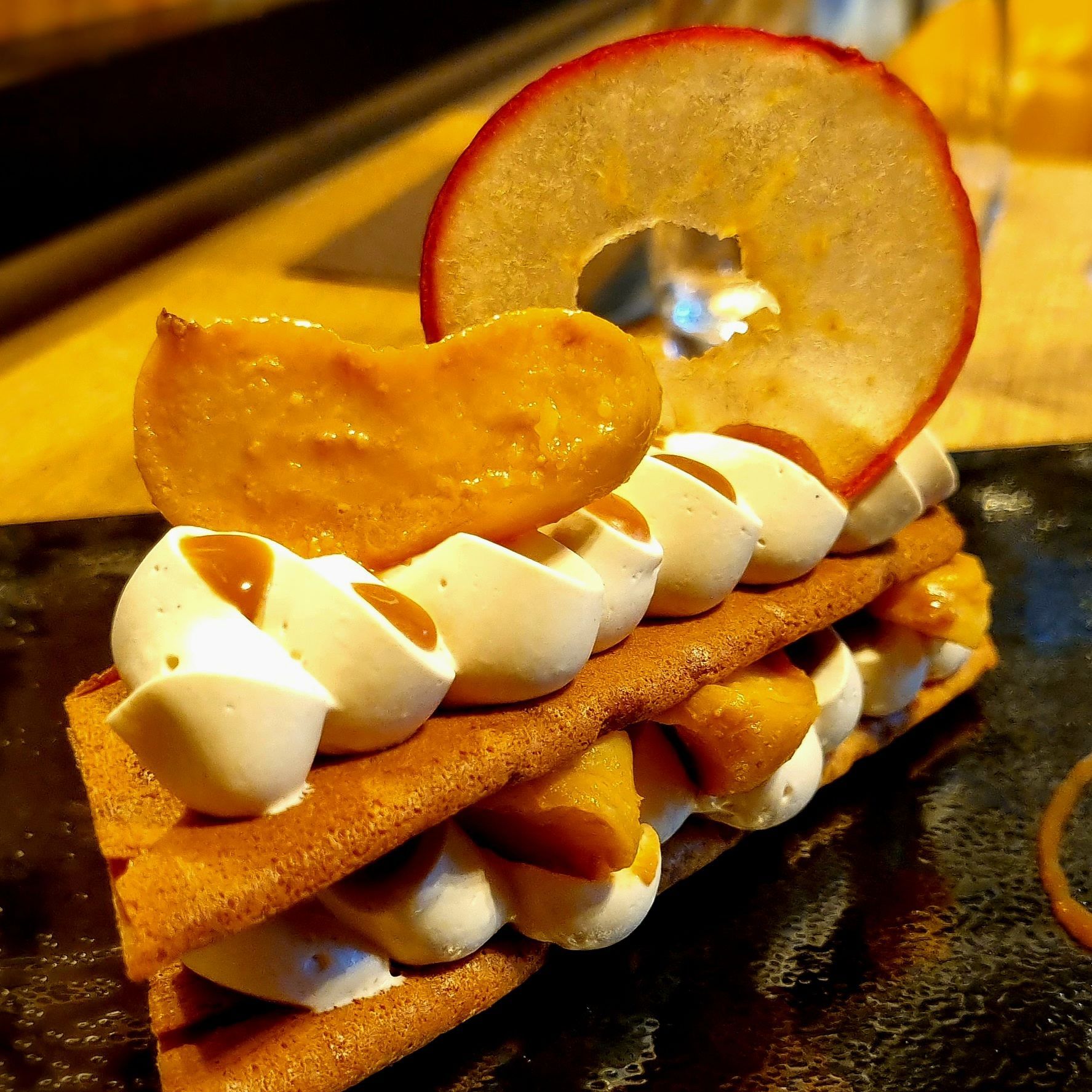 Mille-feuille revisité avec pomme