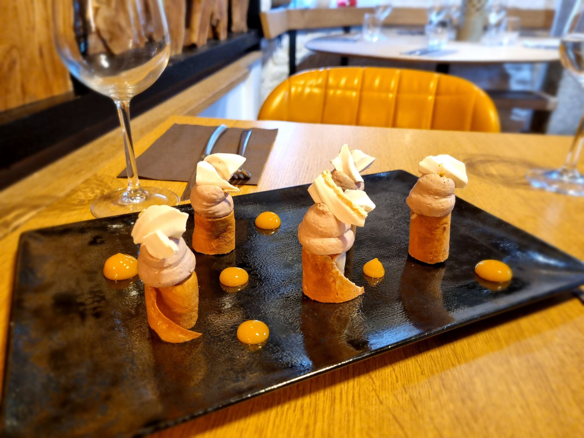 Dessert dans une assiette