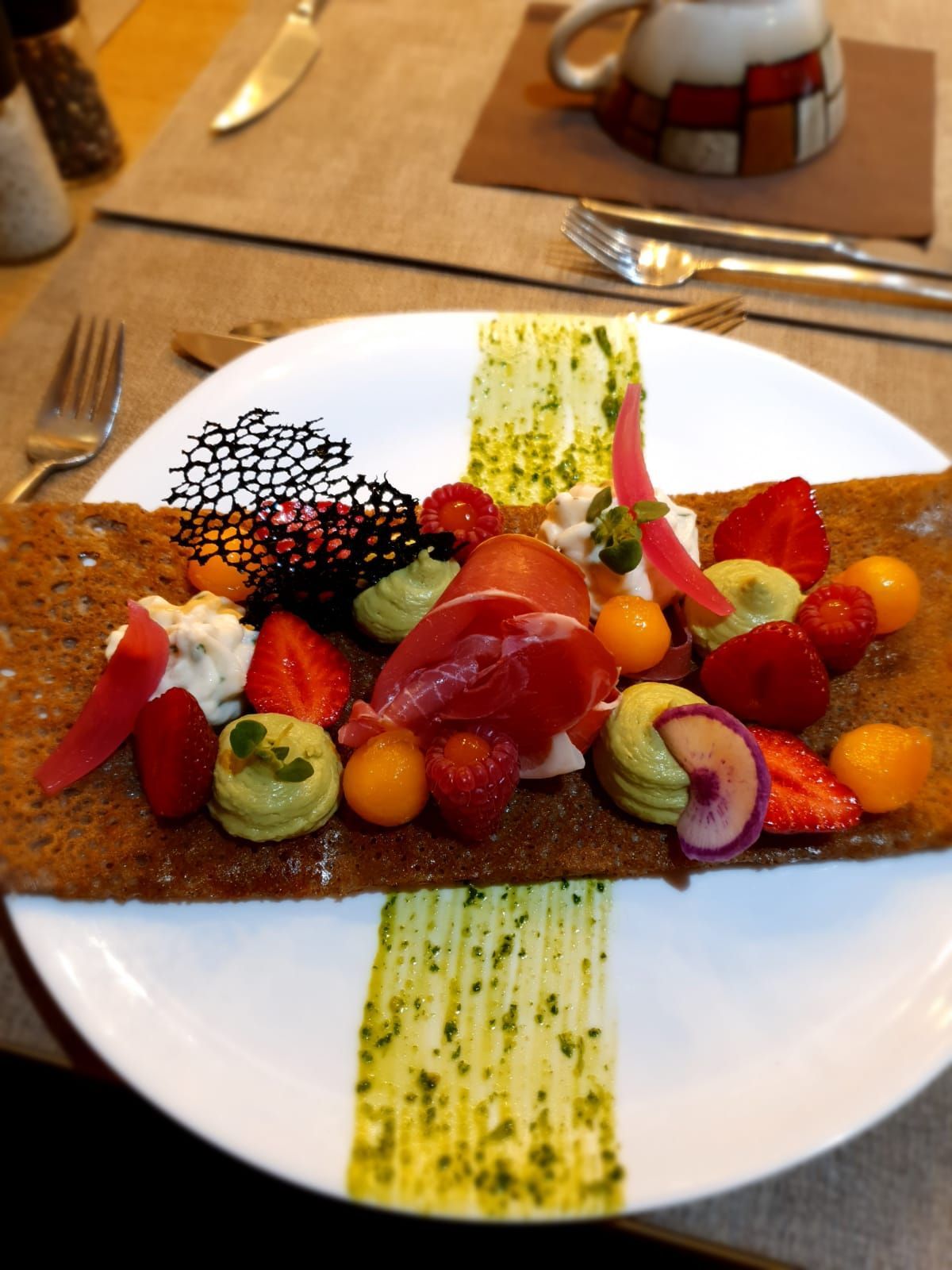 Galette dans une assiette