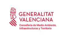 A red and white logo for generalitat valenciana