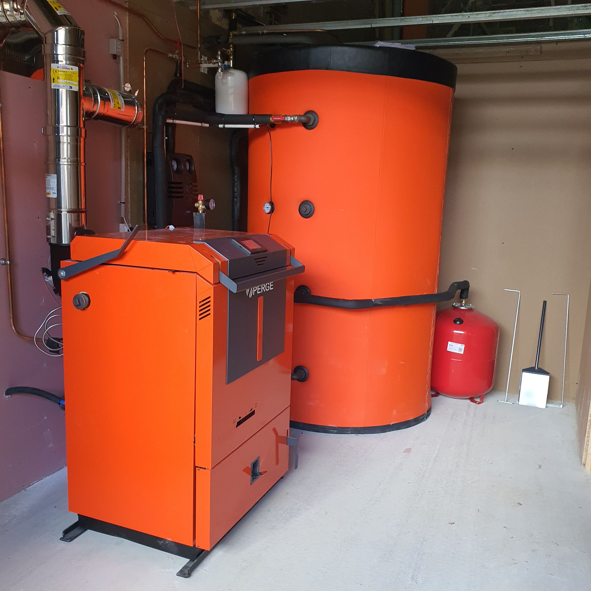 Chaudière orange