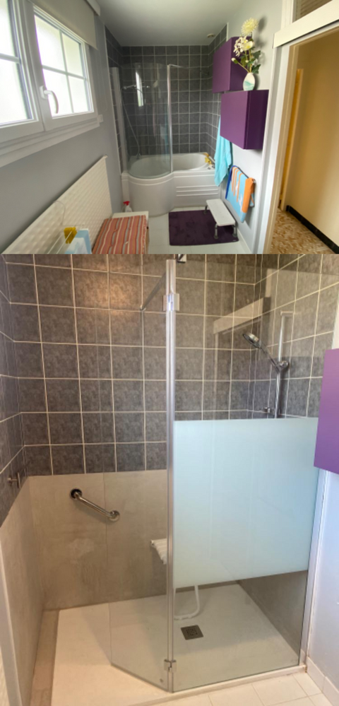 Salle de bains carrelage