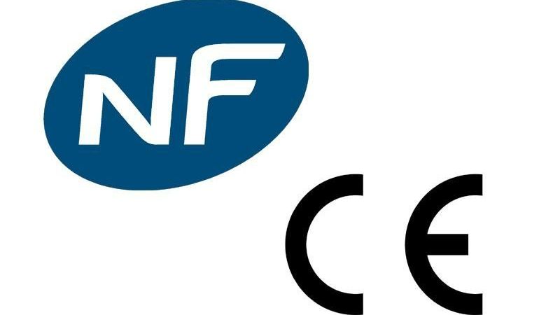 Logos CE et NF