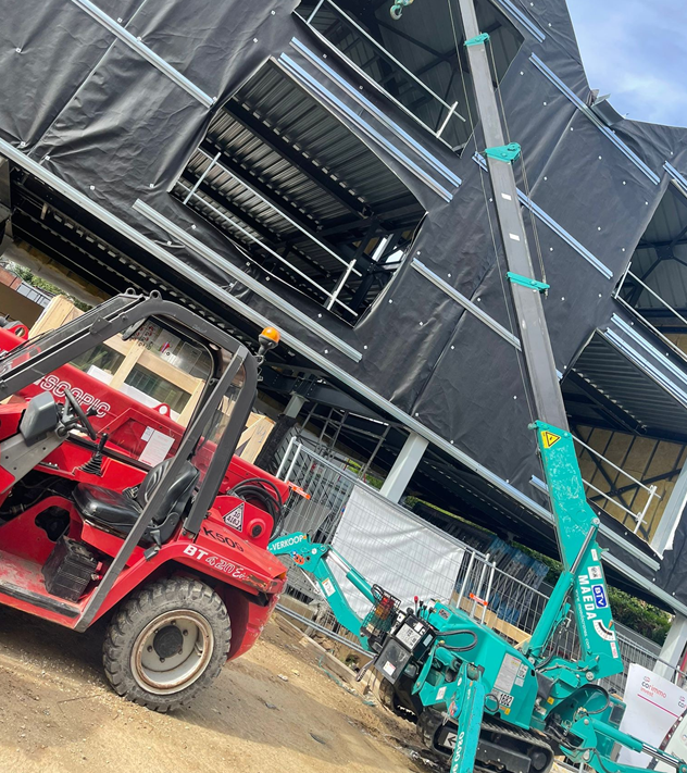 Grue araignée dépliée