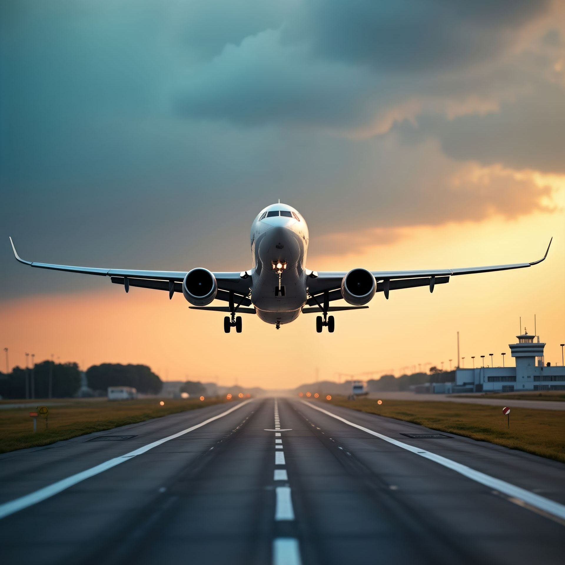 Un avion au décollage