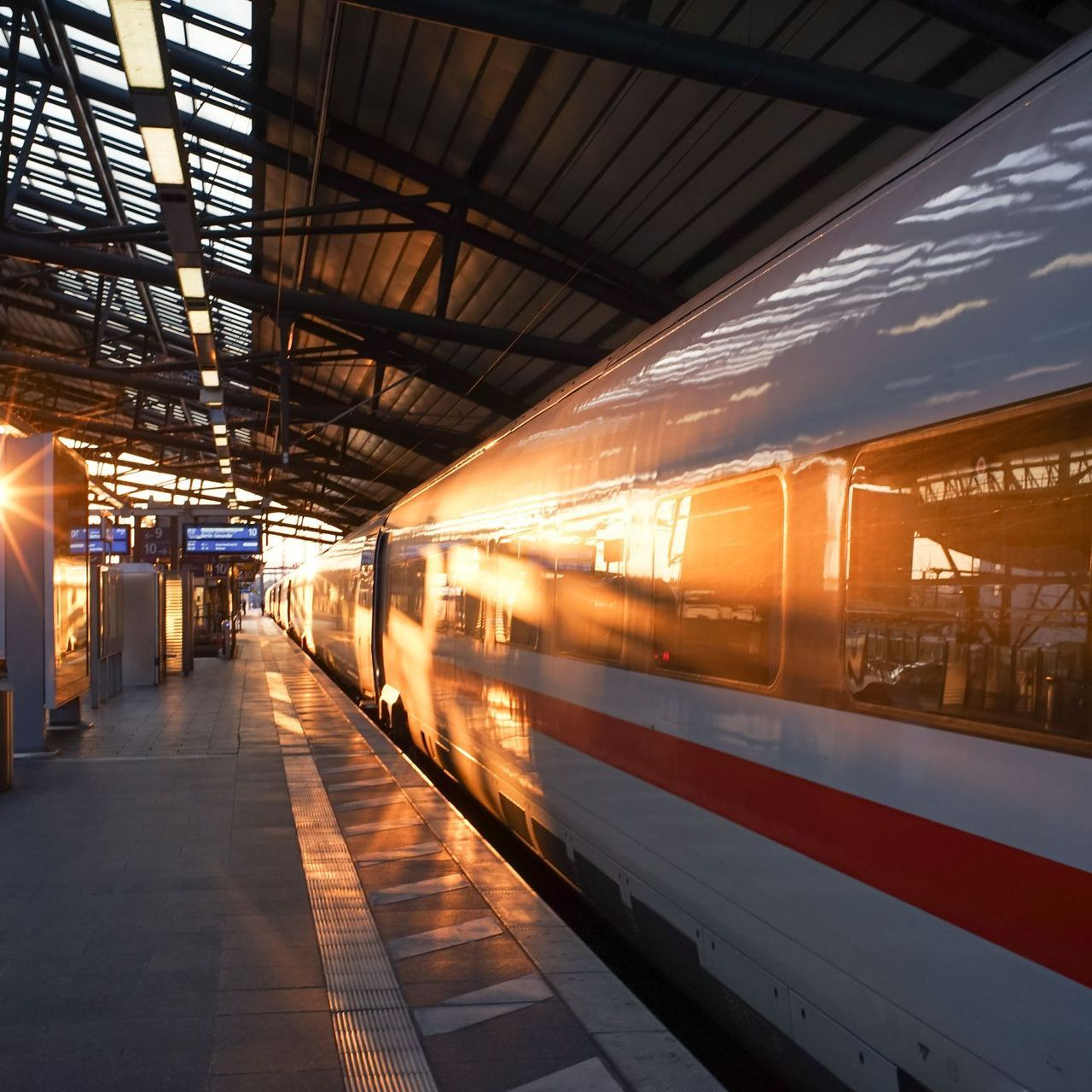Un train en gare
