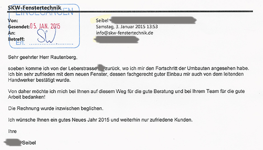 Kundenfeedback