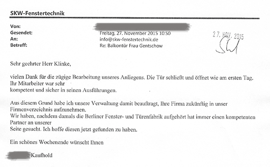 Kundenfeedback