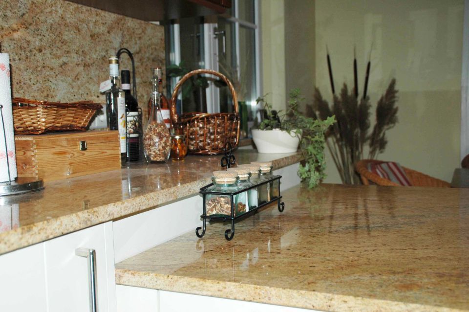 Küchen becken aus naturstein