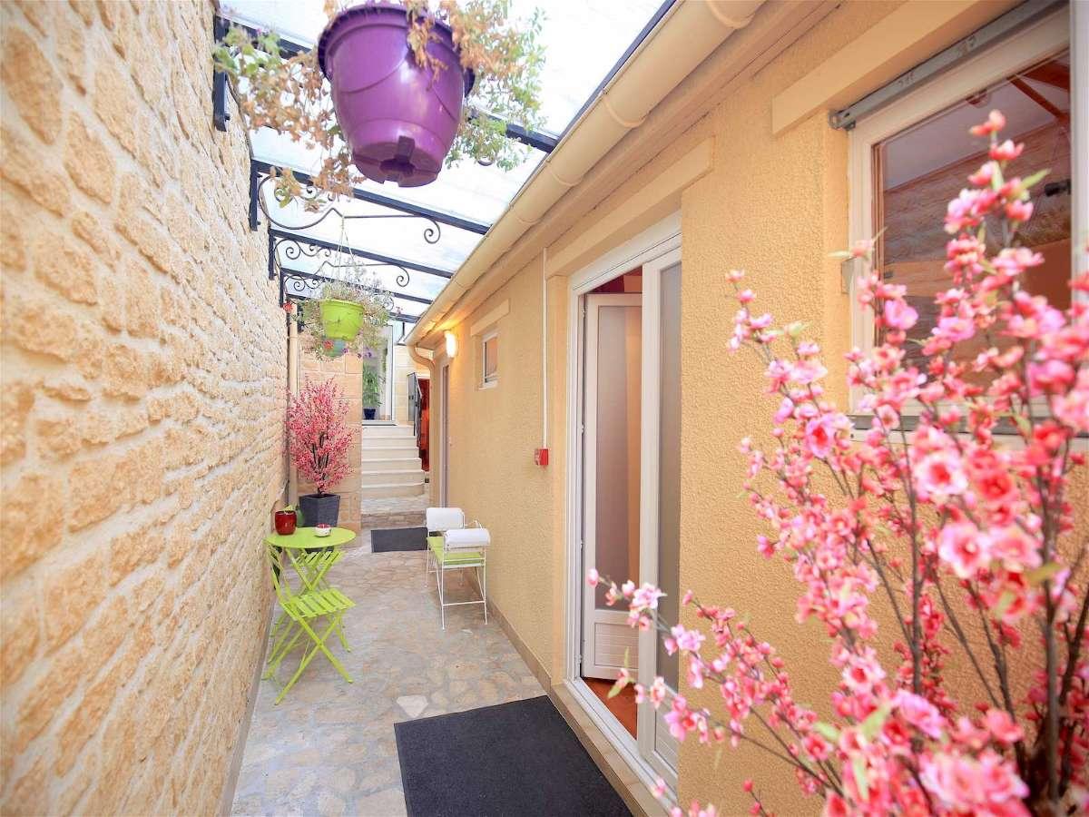 Acces aux chambres dans l'annexe