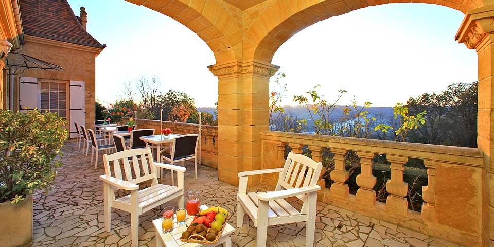 Terrasse hôtel La Pagézie