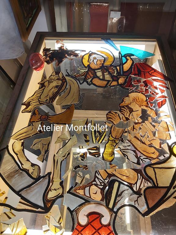 Villers Saint Martin vitrail Atelier Montfollet Besançon Vesoul