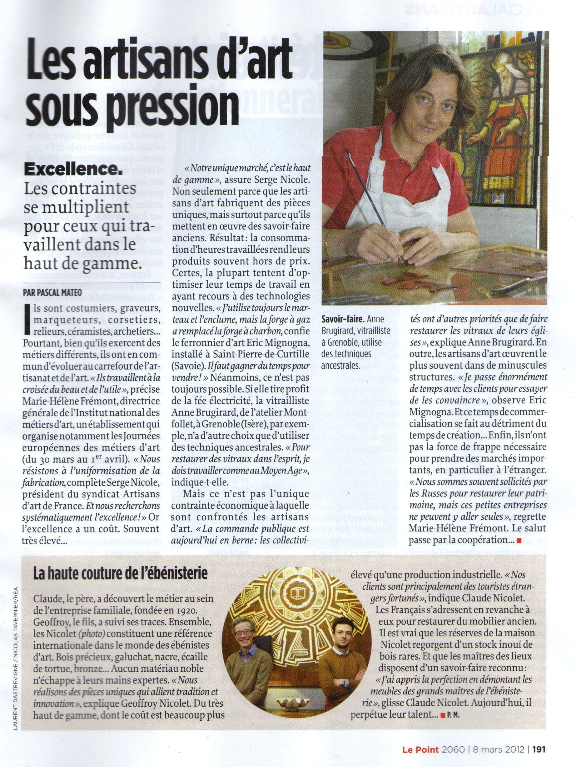 Le Point Atelier Montfollet Besançon Vesoul Grenoble Annecy