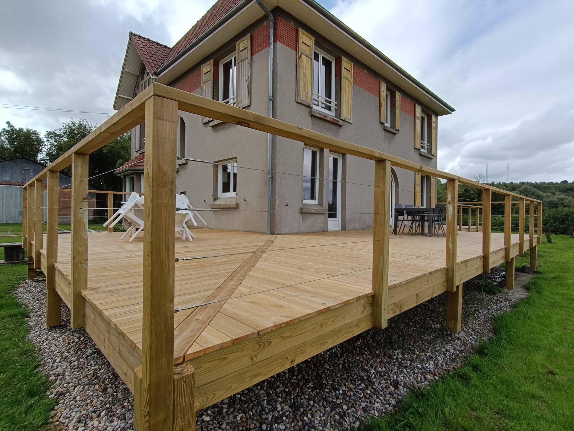 Terrasse dans un jardin