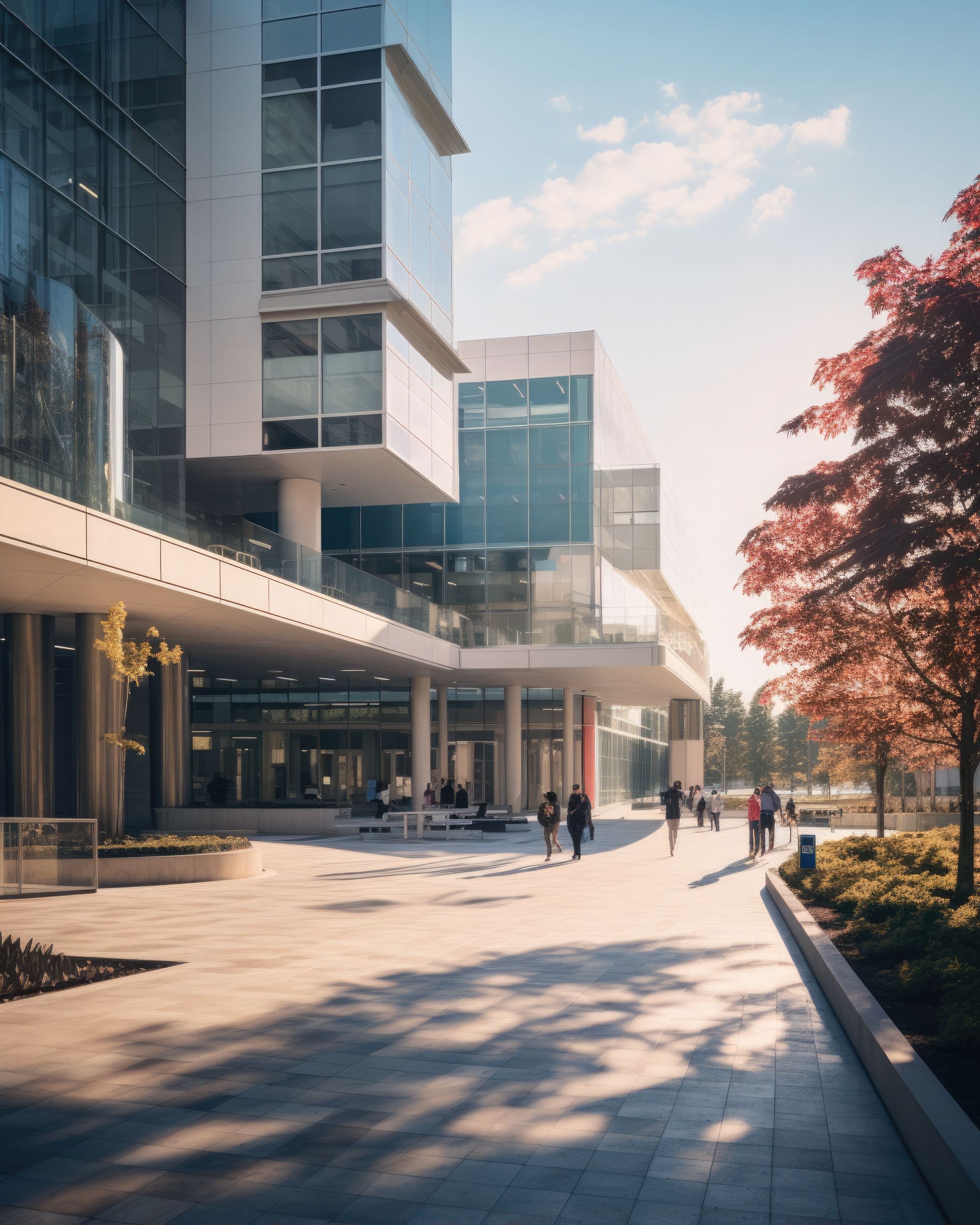 Devanture d'un hôpital