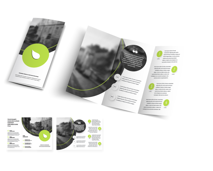Illustration de plusieurs brochures