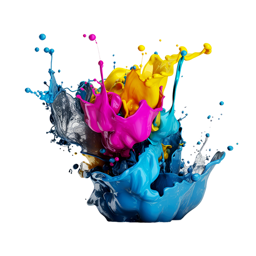 Illustration encre couleur