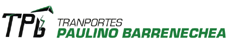 Se muestra el logo de transportes paulino barrenechea