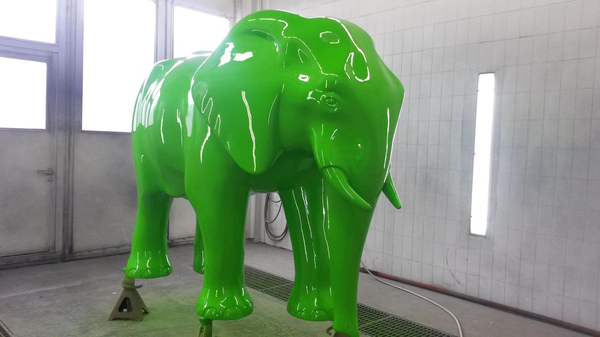 grüner Elefant
