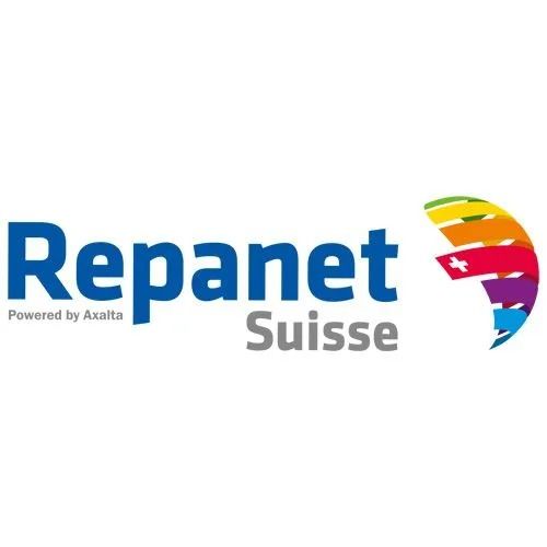 Un logo pour repanet suisse propulsé par axalta