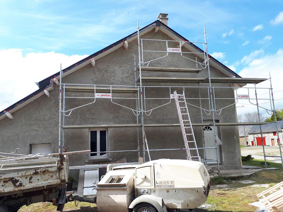 Façade de maison avant ravalement de façade
