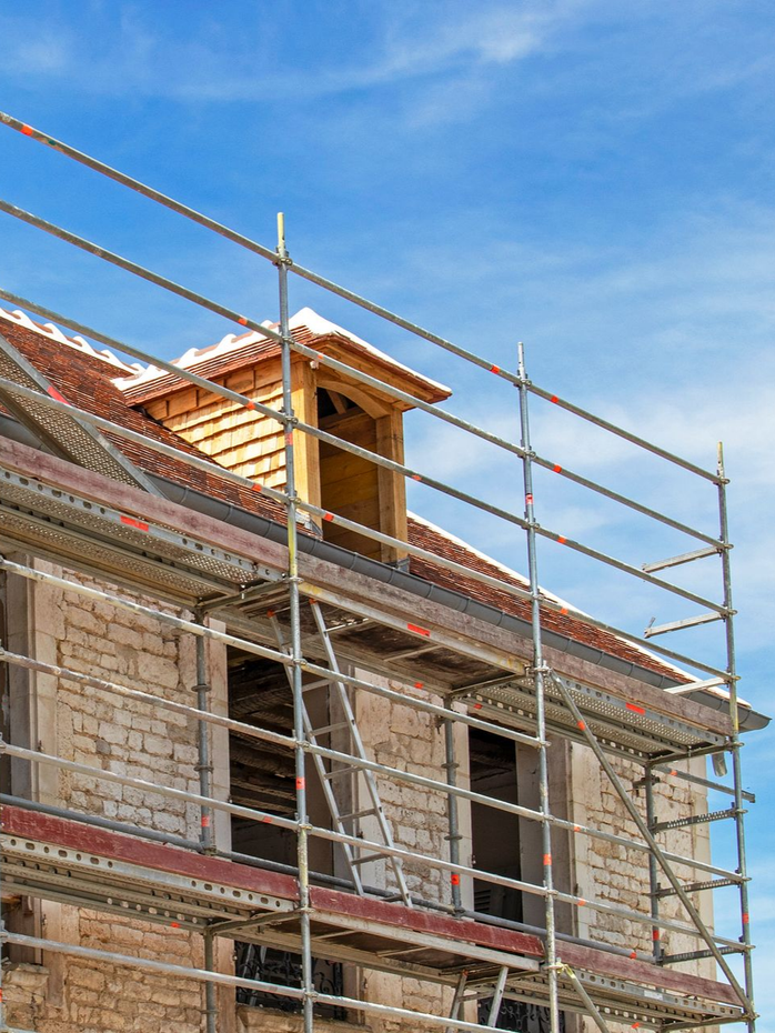 Rénovation de façade avec rejointoiement